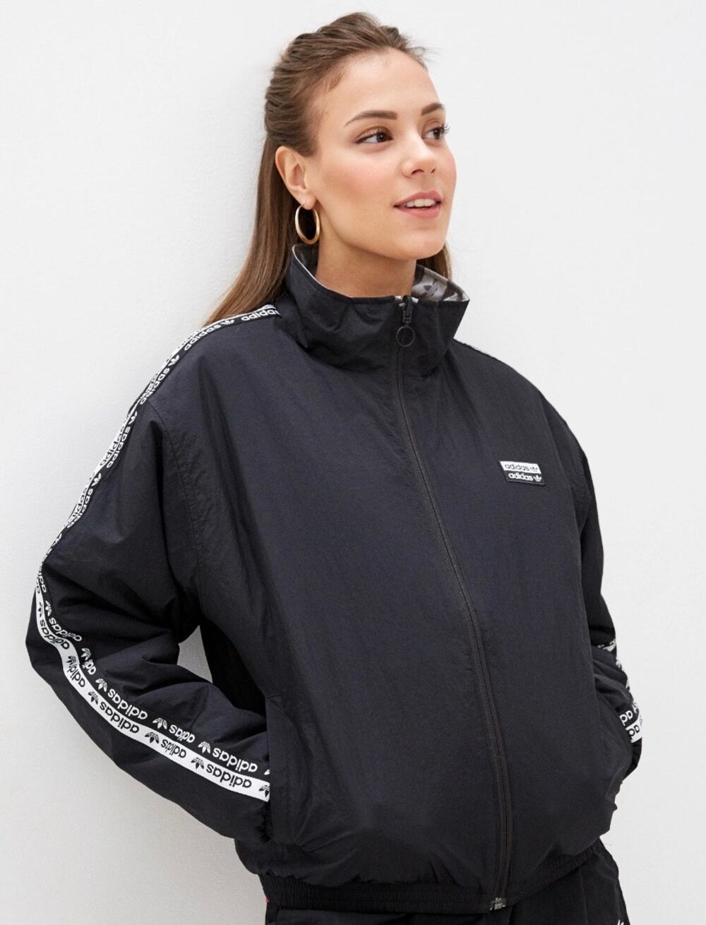 adidas Originals Reversible Monogram Tape Track Windbreaker Jacket
